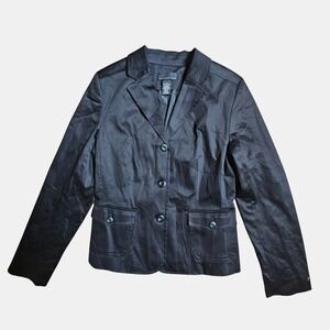 Attention‎ Blazer Suit Jacket 8 Flap Pockets Cotton Blend Smart Casual Office